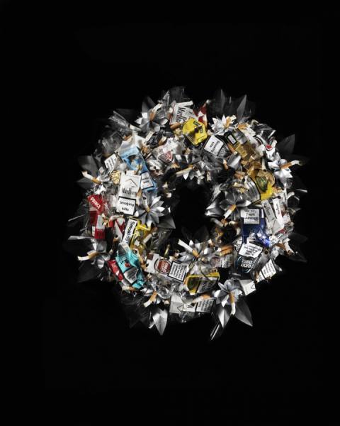 Photograph Liz Mcburney Cigg Wreath on One Eyeland